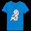 Ladies’  Junior Fine Jersey V-Neck Longer Length T-Shirt Thumbnail