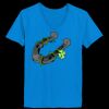 Ladies’  Junior Fine Jersey V-Neck Longer Length T-Shirt Thumbnail