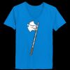Ladies’  Junior Fine Jersey V-Neck Longer Length T-Shirt Thumbnail