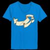Ladies’  Junior Fine Jersey V-Neck Longer Length T-Shirt Thumbnail