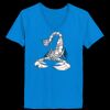Ladies’  Junior Fine Jersey V-Neck Longer Length T-Shirt Thumbnail