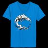 Ladies’  Junior Fine Jersey V-Neck Longer Length T-Shirt Thumbnail