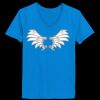 Ladies’  Junior Fine Jersey V-Neck Longer Length T-Shirt Thumbnail