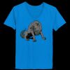 Ladies’  Junior Fine Jersey V-Neck Longer Length T-Shirt Thumbnail