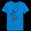 Ladies’  Junior Fine Jersey V-Neck Longer Length T-Shirt Thumbnail
