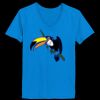 Ladies’  Junior Fine Jersey V-Neck Longer Length T-Shirt Thumbnail