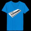 Ladies’  Junior Fine Jersey V-Neck Longer Length T-Shirt Thumbnail