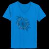 Ladies’  Junior Fine Jersey V-Neck Longer Length T-Shirt Thumbnail
