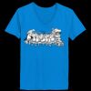 Ladies’  Junior Fine Jersey V-Neck Longer Length T-Shirt Thumbnail