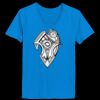 Ladies’  Junior Fine Jersey V-Neck Longer Length T-Shirt Thumbnail