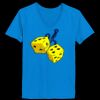 Ladies’  Junior Fine Jersey V-Neck Longer Length T-Shirt Thumbnail