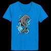 Ladies’  Junior Fine Jersey V-Neck Longer Length T-Shirt Thumbnail