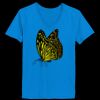 Ladies’  Junior Fine Jersey V-Neck Longer Length T-Shirt Thumbnail