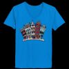 Ladies’  Junior Fine Jersey V-Neck Longer Length T-Shirt Thumbnail