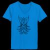 Ladies’  Junior Fine Jersey V-Neck Longer Length T-Shirt Thumbnail