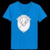Ladies’  Junior Fine Jersey V-Neck Longer Length T-Shirt Thumbnail