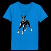 Ladies’  Junior Fine Jersey V-Neck Longer Length T-Shirt Thumbnail