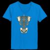 Ladies’  Junior Fine Jersey V-Neck Longer Length T-Shirt Thumbnail