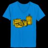 Ladies’  Junior Fine Jersey V-Neck Longer Length T-Shirt Thumbnail