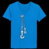 Ladies’  Junior Fine Jersey V-Neck Longer Length T-Shirt Thumbnail