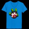 Ladies’  Junior Fine Jersey V-Neck Longer Length T-Shirt Thumbnail