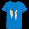 Ladies’  Junior Fine Jersey V-Neck Longer Length T-Shirt Thumbnail
