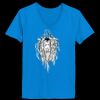 Ladies’  Junior Fine Jersey V-Neck Longer Length T-Shirt Thumbnail