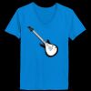 Ladies’  Junior Fine Jersey V-Neck Longer Length T-Shirt Thumbnail