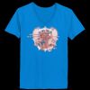 Ladies’  Junior Fine Jersey V-Neck Longer Length T-Shirt Thumbnail