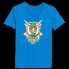 Ladies’  Junior Fine Jersey V-Neck Longer Length T-Shirt Thumbnail