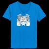 Ladies’  Junior Fine Jersey V-Neck Longer Length T-Shirt Thumbnail