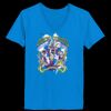 Ladies’  Junior Fine Jersey V-Neck Longer Length T-Shirt Thumbnail