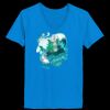 Ladies’  Junior Fine Jersey V-Neck Longer Length T-Shirt Thumbnail