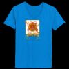 Ladies’  Junior Fine Jersey V-Neck Longer Length T-Shirt Thumbnail