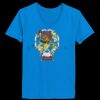 Ladies’  Junior Fine Jersey V-Neck Longer Length T-Shirt Thumbnail