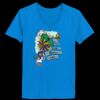 Ladies’  Junior Fine Jersey V-Neck Longer Length T-Shirt Thumbnail