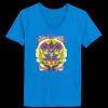 Ladies’  Junior Fine Jersey V-Neck Longer Length T-Shirt Thumbnail