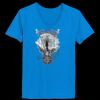 Ladies’  Junior Fine Jersey V-Neck Longer Length T-Shirt Thumbnail