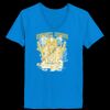 Ladies’  Junior Fine Jersey V-Neck Longer Length T-Shirt Thumbnail