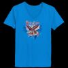 Ladies’  Junior Fine Jersey V-Neck Longer Length T-Shirt Thumbnail