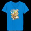 Ladies’  Junior Fine Jersey V-Neck Longer Length T-Shirt Thumbnail