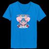Ladies’  Junior Fine Jersey V-Neck Longer Length T-Shirt Thumbnail