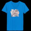 Ladies’  Junior Fine Jersey V-Neck Longer Length T-Shirt Thumbnail