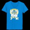 Ladies’  Junior Fine Jersey V-Neck Longer Length T-Shirt Thumbnail