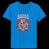Ladies’  Junior Fine Jersey V-Neck Longer Length T-Shirt Thumbnail