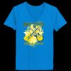 Ladies’  Junior Fine Jersey V-Neck Longer Length T-Shirt Thumbnail