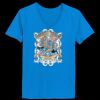 Ladies’  Junior Fine Jersey V-Neck Longer Length T-Shirt Thumbnail