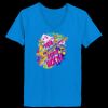 Ladies’  Junior Fine Jersey V-Neck Longer Length T-Shirt Thumbnail