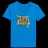 Ladies’  Junior Fine Jersey V-Neck Longer Length T-Shirt Thumbnail