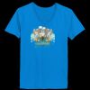 Ladies’  Junior Fine Jersey V-Neck Longer Length T-Shirt Thumbnail